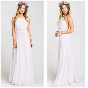 Show Me Your Mumu Amanda Maxi Dress Light Lavender Backless Bridesmaid‎ Medium